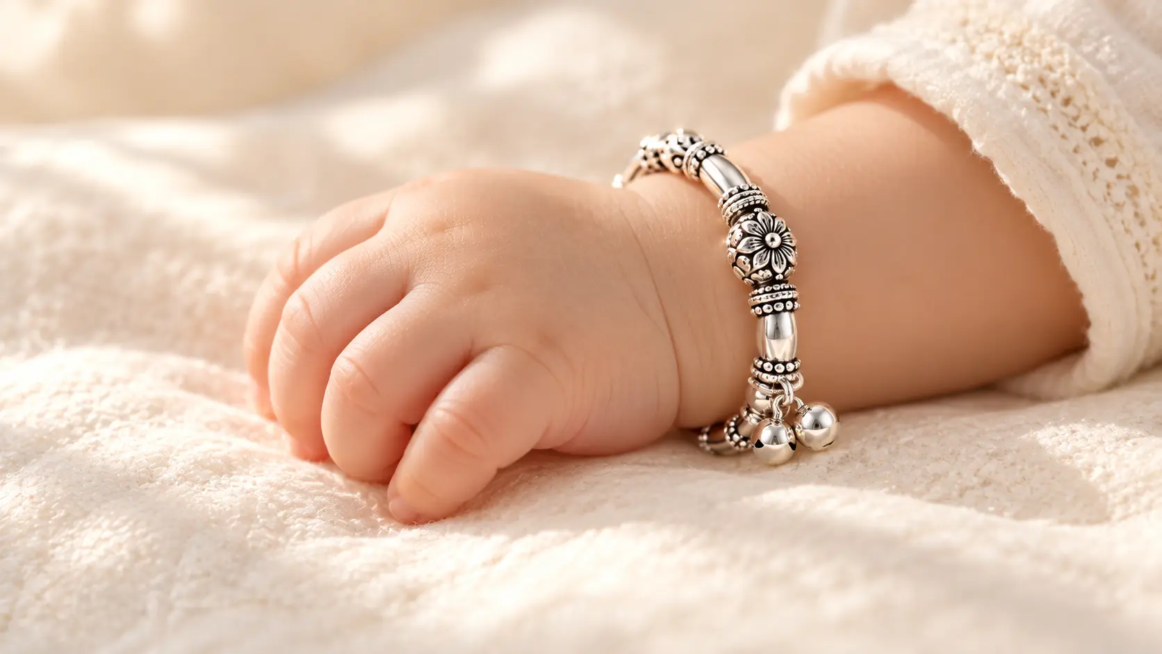 Silver jewellery arranged as a thoughtful gift