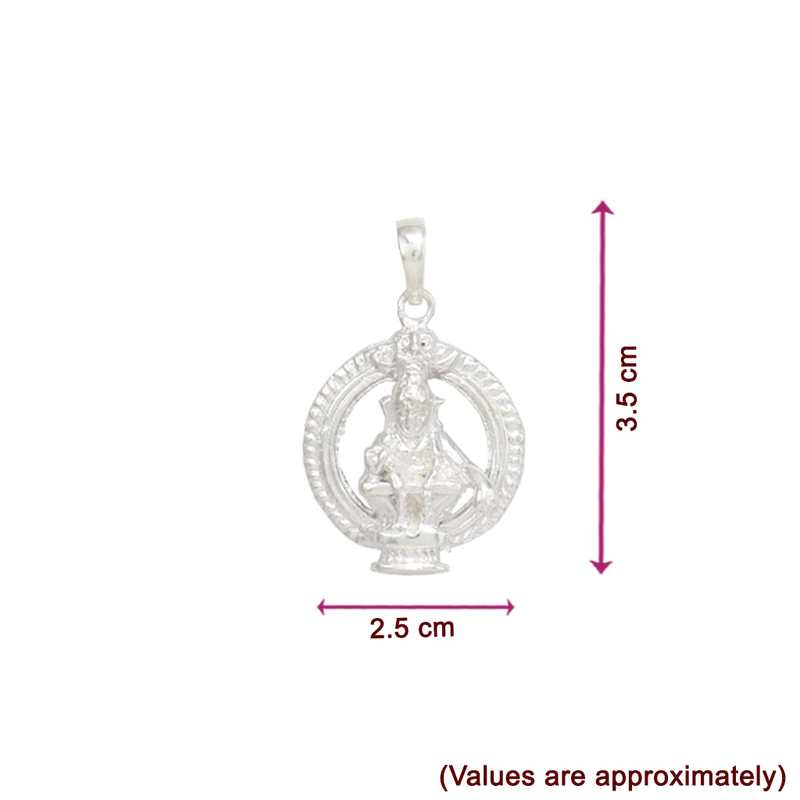 Silver Ayyappa locket for Men - 925 Sterling Locket Silver Ayyappa locket for Men - 925 Sterling Locket