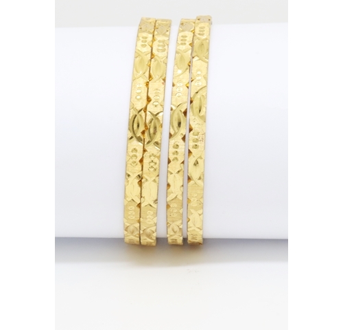 Gold Plated Bangles For Women & girls Set Of 2(2024008) Gold Plated Bangles For Women & girls Set Of 2(2024008)