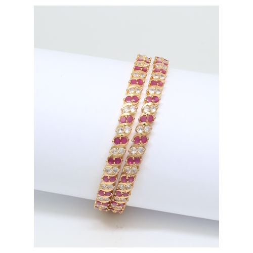 Gold Plated Bangles stone For Women & girls Set Of 1(2024003) Gold Plated Bangles stone For Women & girls Set Of 1(2024003)