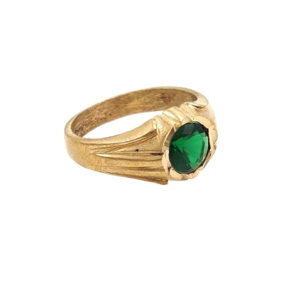 impon green stone ring impon green stone ring
