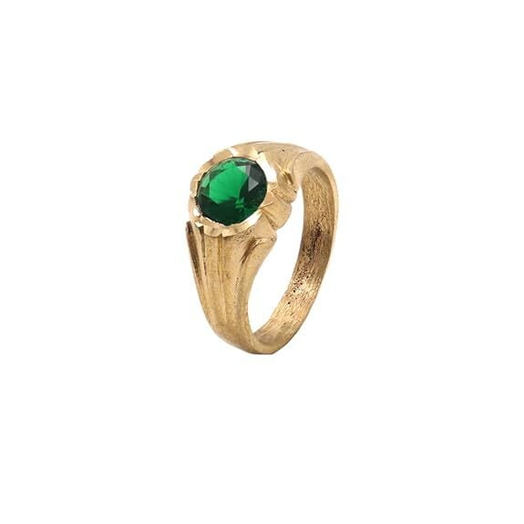 impon green stone ring impon green stone ring