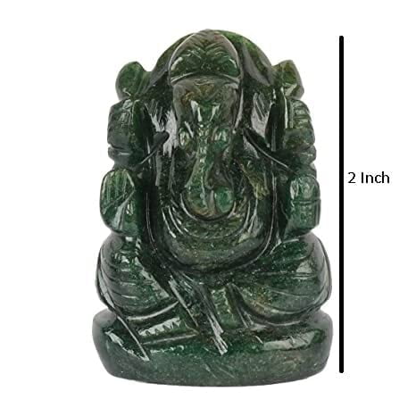Ganesha Idol Crystal Stone Green Aventurine Ganesh Lord God Ganpati Statue for Car Dashboard, Pooja, Home Decor, Gift and Showpiece Ganesha Idol Crystal Stone Green Aventurine Ganesh Lord God Ganpati Statue for Car Dashboard, Pooja, Home Decor, Gift and Showpiece