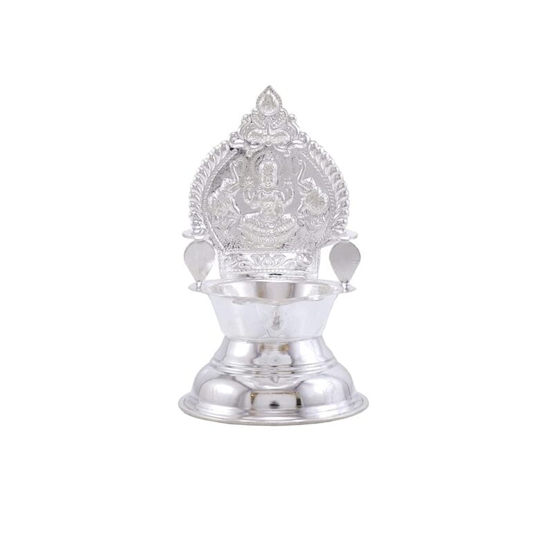 Silver Kamakshi Deepa, Traditional Diya,70g Silver Kamakshi Deepa, Traditional Diya,70g