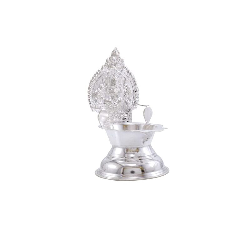 Silver Kamakshi Deepa, Traditional Diya,70g Silver Kamakshi Deepa, Traditional Diya,70g
