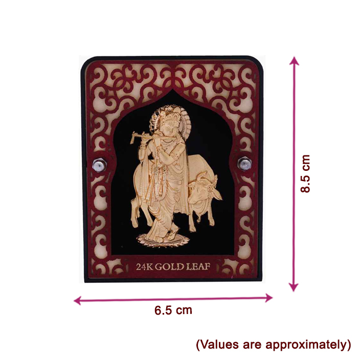 Krishna with Cow Home Decor Frame Krishna with Cow Home Decor Frame