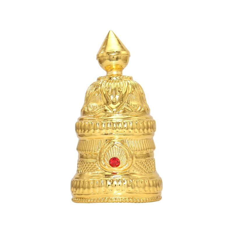 God Ornament Gold Plated Full Round Crown God Ornament Gold Plated Full Round Crown