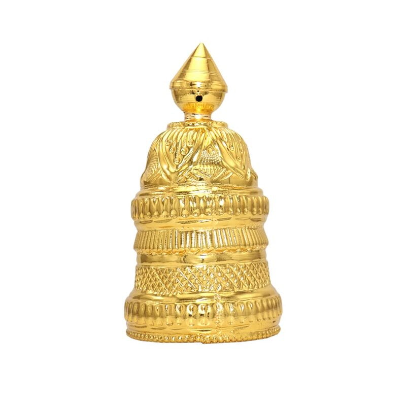 God Ornament Gold Plated Full Round Crown God Ornament Gold Plated Full Round Crown