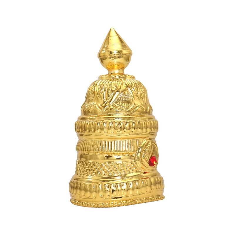 God Ornament Gold Plated Full Round Crown God Ornament Gold Plated Full Round Crown