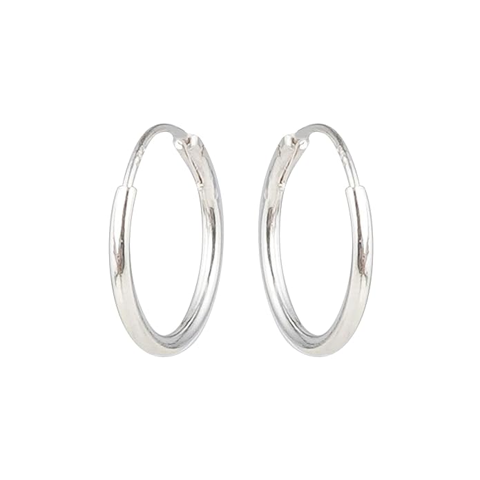 925 Pure Silver Plain Earrings For Baby Girls