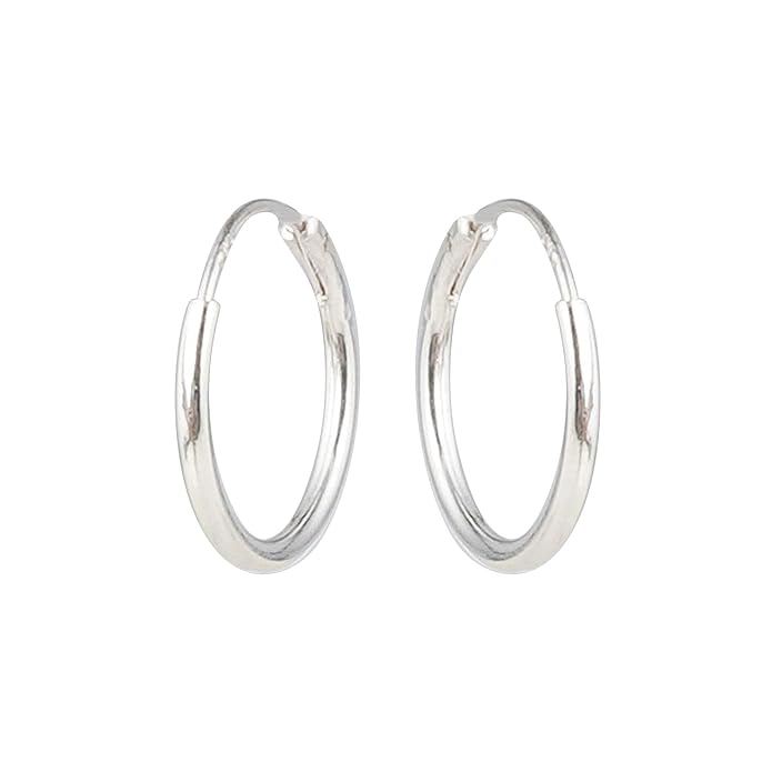 925 Pure Silver Plain Earrings For Baby Girls 925 Pure Silver Plain Earrings For Baby Girls