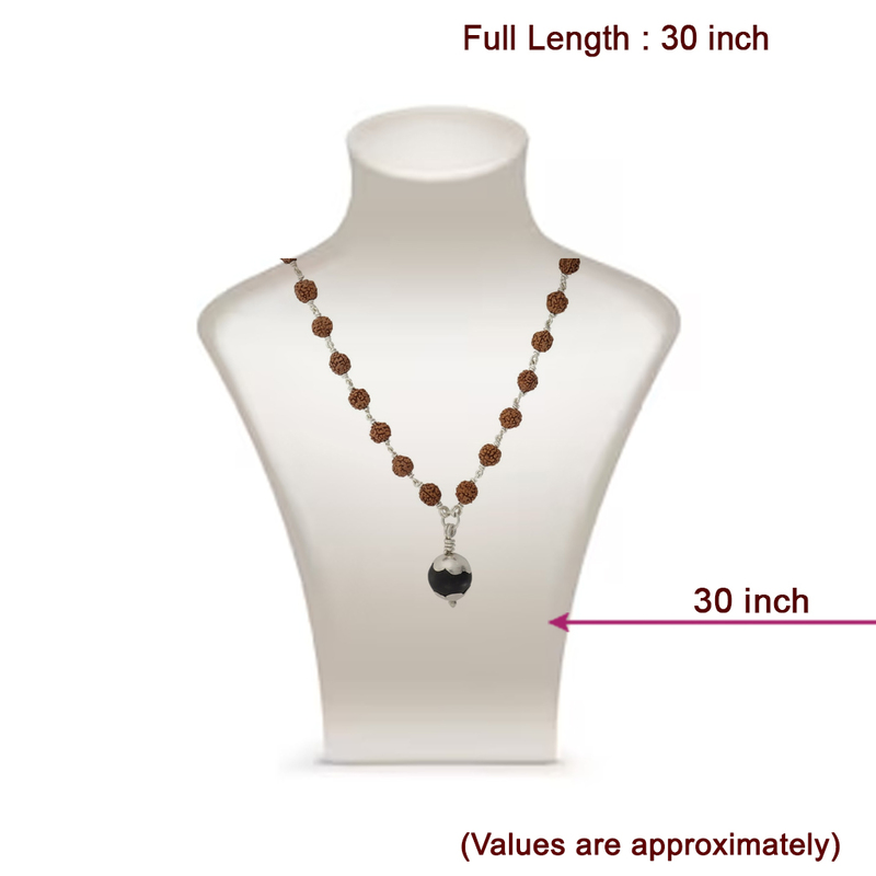 Silver Rudraksha Karungali Pendant Mala - Shop Now Silver Rudraksha Karungali Pendant Mala - Shop Now