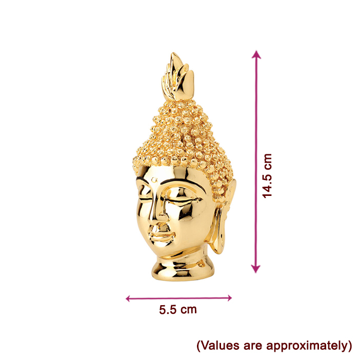 Gold Buddha Head Medium Gold Buddha Head Medium