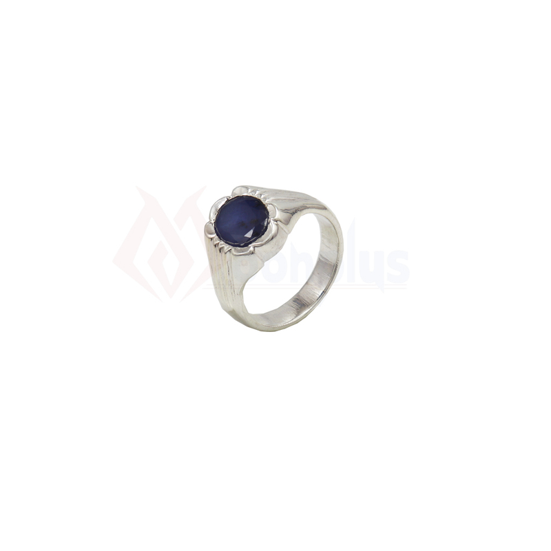 92.5 Sterling Silver Ring Gemstone blue stone Men 92.5 Sterling Silver Ring Gemstone blue stone Men