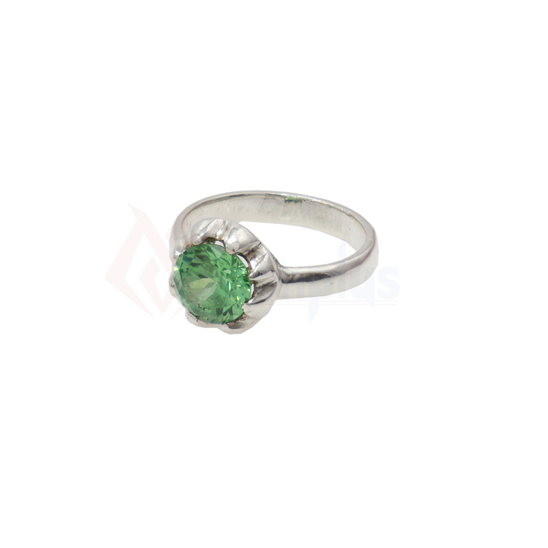 92.5 Sterling Silver Ring Gemstone green stone Men 92.5 Sterling Silver Ring Gemstone green stone Men