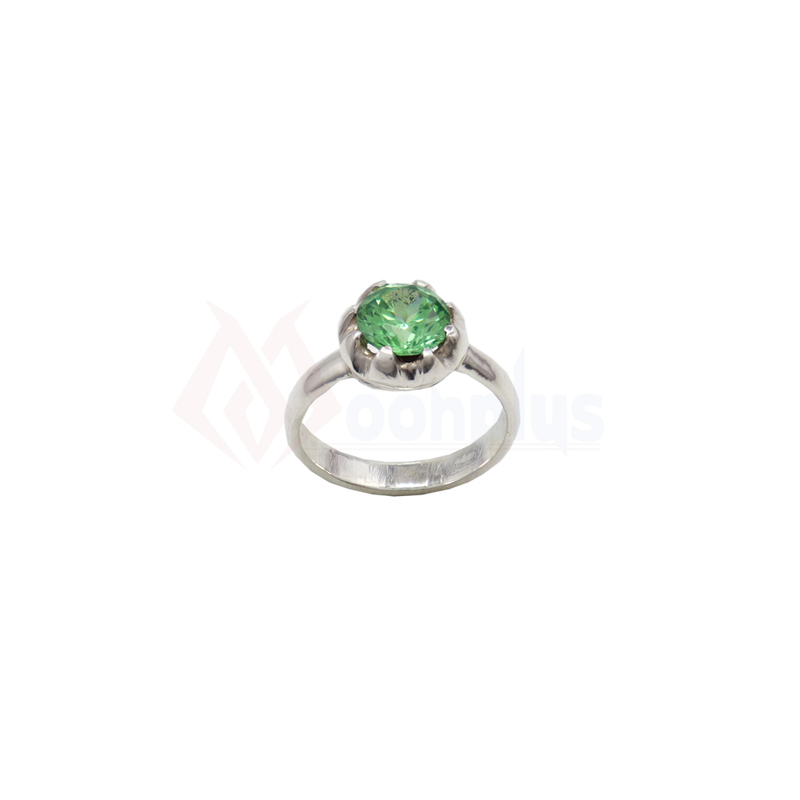 92.5 Sterling Silver Ring Gemstone green stone Men 92.5 Sterling Silver Ring Gemstone green stone Men