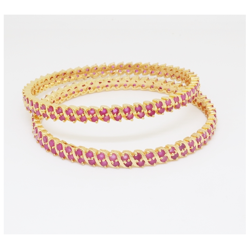 Gold Plated Bangles stone For Women & girls Set Of 1(2024004) Gold Plated Bangles stone For Women & girls Set Of 1(2024004)