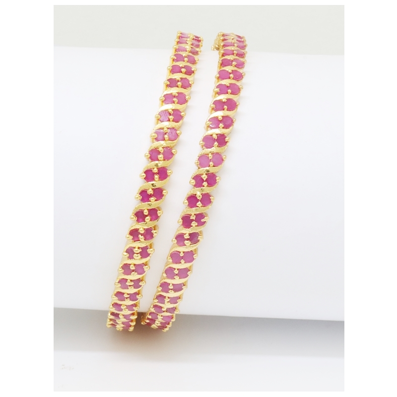 Gold Plated Bangles stone For Women & girls Set Of 1(2024004) Gold Plated Bangles stone For Women & girls Set Of 1(2024004)