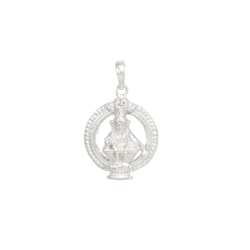 SRIMATHI JEWLLERS Sterling Silver (92.5% purity) God Ayyappa Pendant for Men & Women Pure Silver Lord Ayappa Locket for Good Health & Wealth SRIMATHI JEWLLERS Sterling Silver (92.5% purity) God Ayyappa Pendant for Men & Women Pure Silver Lord Ayappa Locket for Good Health & Wealth