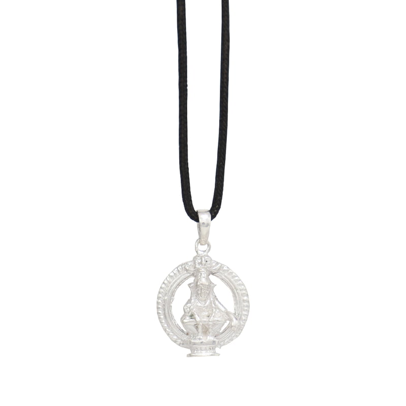 SRIMATHI JEWLLERS Sterling Silver (92.5% purity) God Ayyappa Pendant for Men & Women Pure Silver Lord Ayappa Locket for Good Health & Wealth SRIMATHI JEWLLERS Sterling Silver (92.5% purity) God Ayyappa Pendant for Men & Women Pure Silver Lord Ayappa Locket for Good Health & Wealth