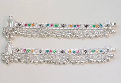 Silver Anklets for Baby 1 years 10364