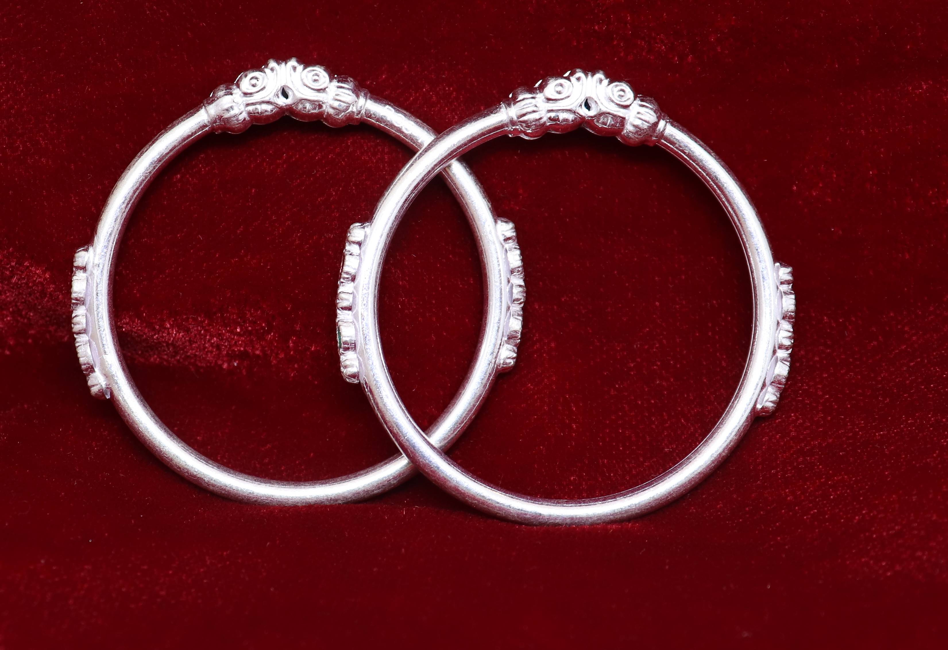 Silver Baby bangles Princess Kids-1031024