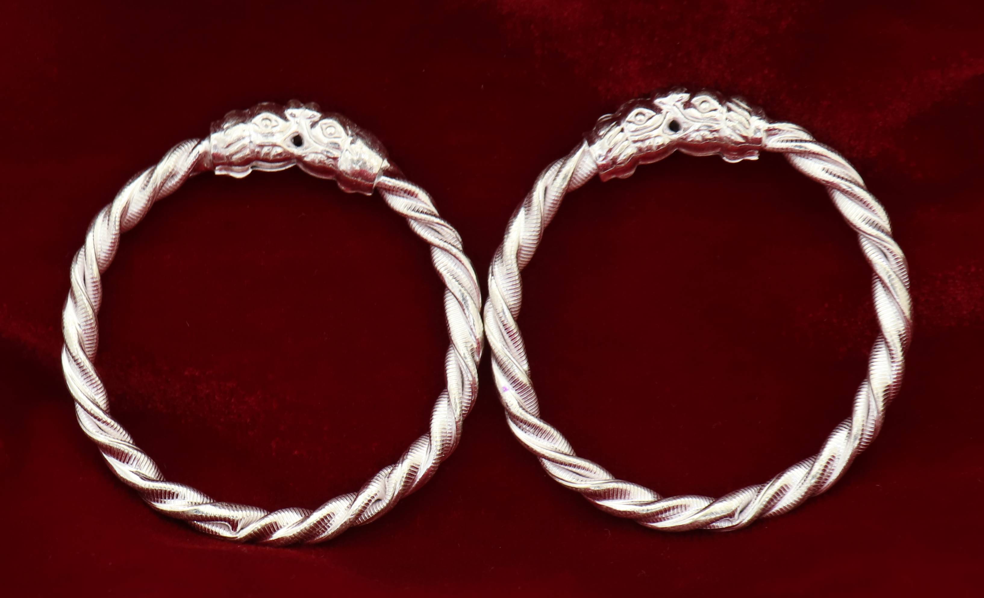 Silver Baby bangles Princess Kids-1