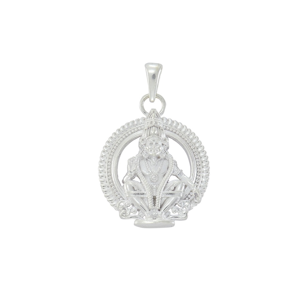 SRIMATHI JEWELLERS 925 silver ayyappan pendant 925 Silver Caped Rudraksha Mala 8mm,54 Beads, 30 Inchs SRIMATHI JEWELLERS 925 silver ayyappan pendant 925 Silver Caped Rudraksha Mala 8mm,54 Beads, 30 Inchs