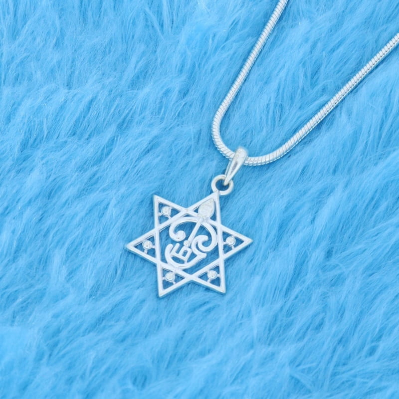 SRIMATHI JEWELLERS OM Pendant | Lord Spiritual OM Star Locket for Men and Women