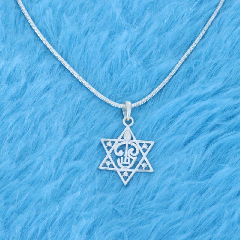 SRIMATHI JEWELLERS OM Pendant | Lord Spiritual OM Star Locket for Men and Women