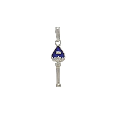 SRIMATHI JEWLLERS 925 Silver Vel Dollar Pendant - Divine Lord Muruga.