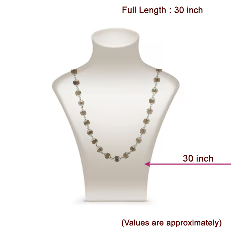 Silver Chandan Mala - 925 Silver Sandalwood Rosary