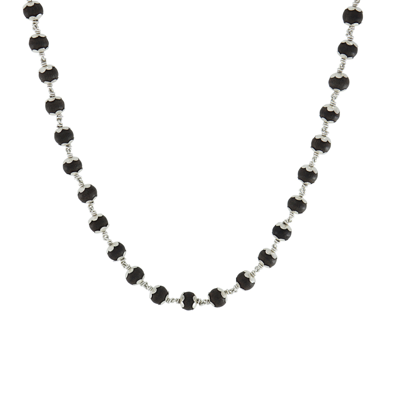 925 Silver Caped Karungali Mala 10mm,54 Beads, 30 Inchs with lab certificate 925 Silver Caped Karungali Mala 10mm,54 Beads, 30 Inchs with lab certificate