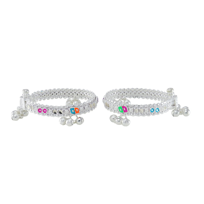 silver anklets for 1 year baby girl
