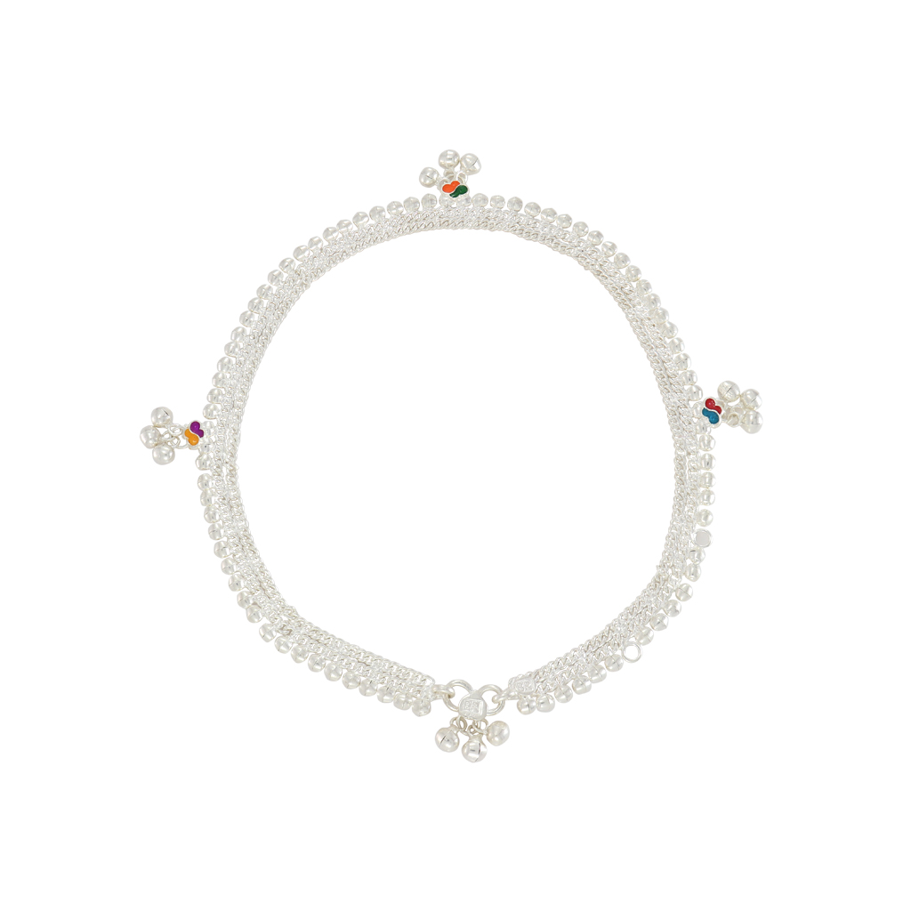 Silver Arunal Hipchain for Baby – Adjustable Oddiyanam by Srimathi